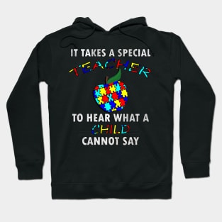 Autism Teacher Shirts & Gifts Quote for Special Ed Autistic Support Awareness Hoodie